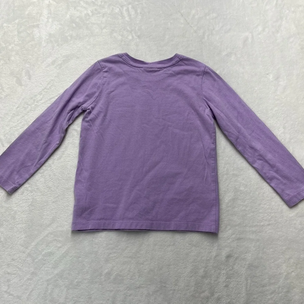 Hanna Andersson‎ Long Sleeve Embroidered Top Girls 5 Popsicles Watermelon Summer